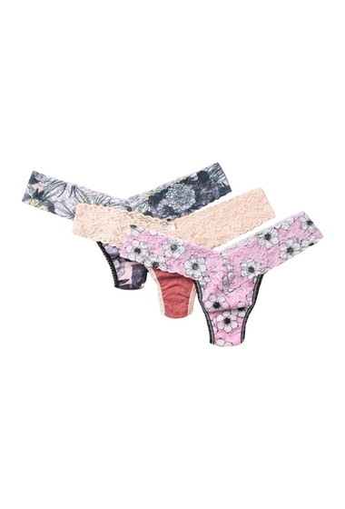 Imbracaminte femei hanky panky low rise lace thongs - pack of 3 bellissimapnvagold