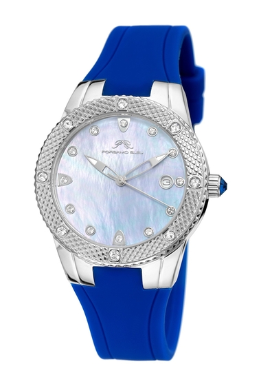 Ceasuri femei porsamo bleu womens linda swarovski crystal accented quartz watch 36mm no color