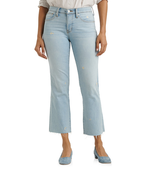 Imbracaminte femei lucky brand mid-rise ava crop mini bootcut jeans in sevia sevia