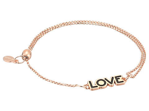 Bijuterii femei alex and ani love pull chain bracelet 14kt rose gold plated