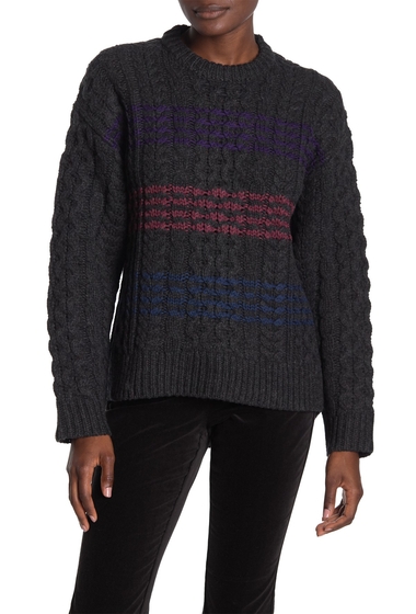 Imbracaminte femei rag bone mindy contrast stripe wool sweater chr