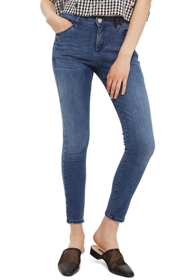 Imbracaminte femei topshop sidney skinny ankle jeans mid denim