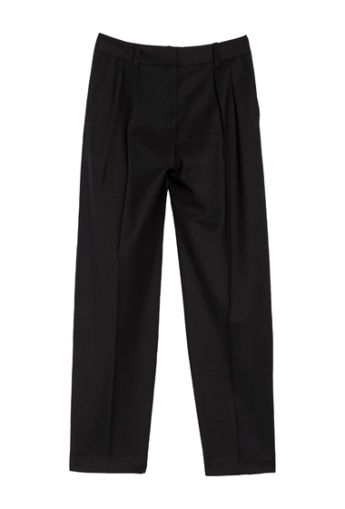 Imbracaminte femei nili lotan linda pinstripe high waist wool blend pants black