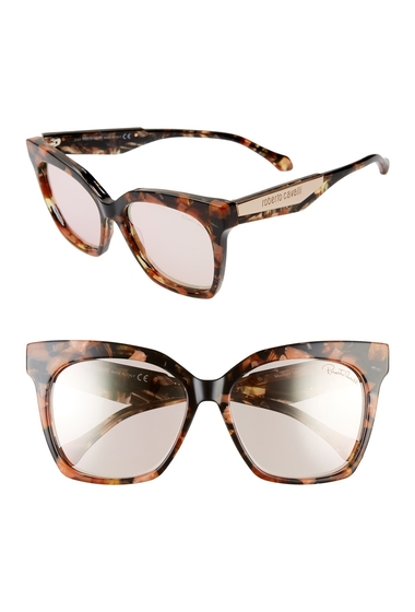 Ochelari femei roberto cavalli 57mm cat eye sunglasses coloured havana -55g