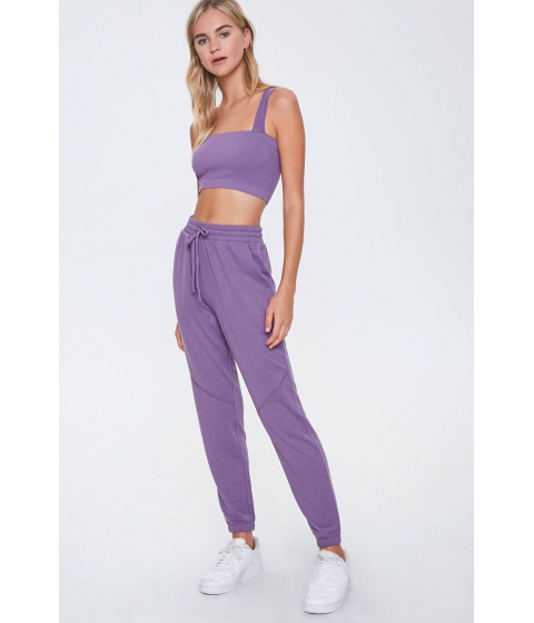 Imbracaminte femei forever21 french terry lounge joggers amethyst