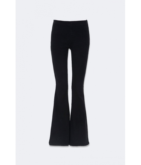 Imbracaminte femei forever21 mid-rise flare jeans black