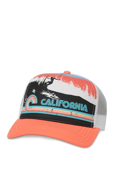 Accesorii femei american needle california riptide valin 2 trucker hat white-orange