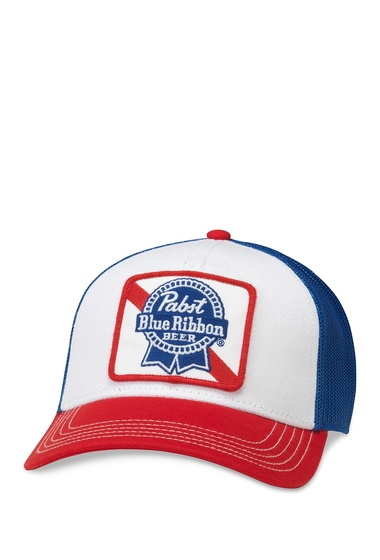 Accesorii femei american needle pabst valin trucker hat royal-white-red