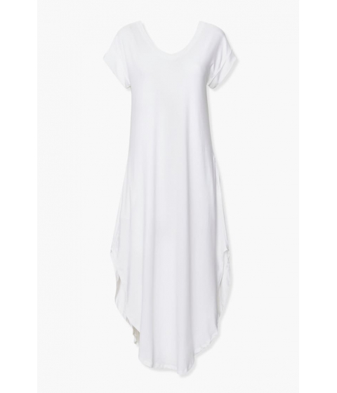 Imbracaminte femei forever21 dolphin-hem t-shirt dress white