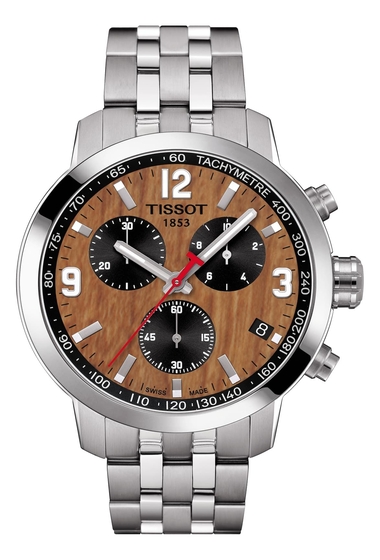 Ceasuri barbati tissot mens t-sport chronograph bracelet watch 41mm silver brown silver