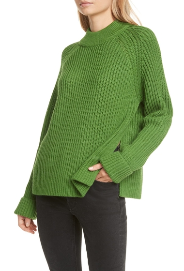 Imbracaminte femei club monaco oversize shaker stitch sweater green