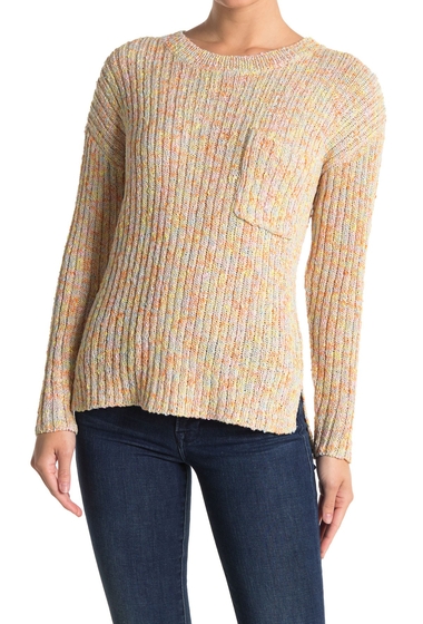 Imbracaminte femei lush multi stripe print knit sweater multi pastel