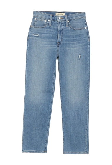 Imbracaminte femei madewell classic ankle crop straight jeans regular plus size dowe wash