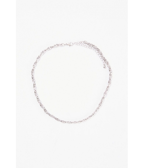 Bijuterii femei forever21 curb chain necklace silver