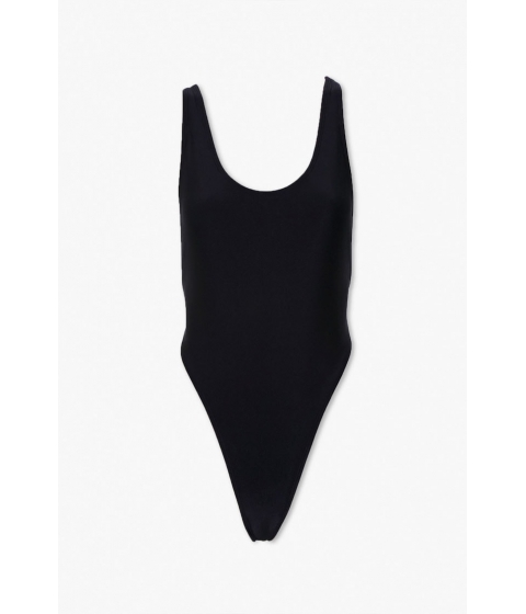 Imbracaminte femei forever21 plunge-back one-piece swimsuit black