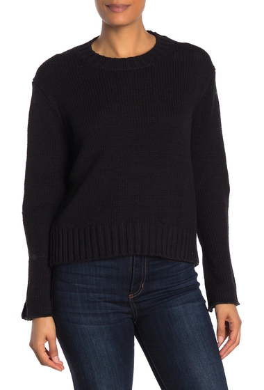 Imbracaminte femei 360 cashmere savannah button trim crop sweater black