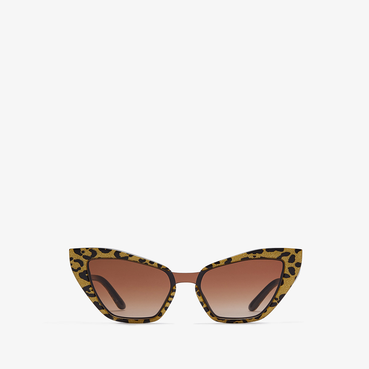 Ochelari femei dolce gabbana dg4357 leopard glitter goldblackbrown gradient