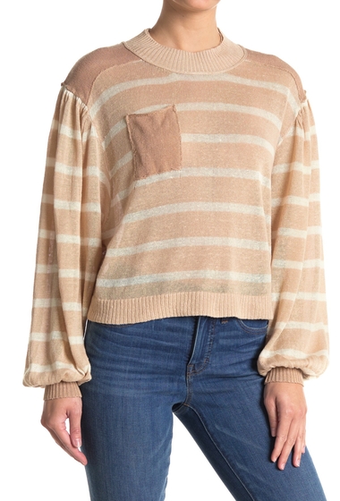 Imbracaminte femei free people between the lines pullover sweater birch bark combo