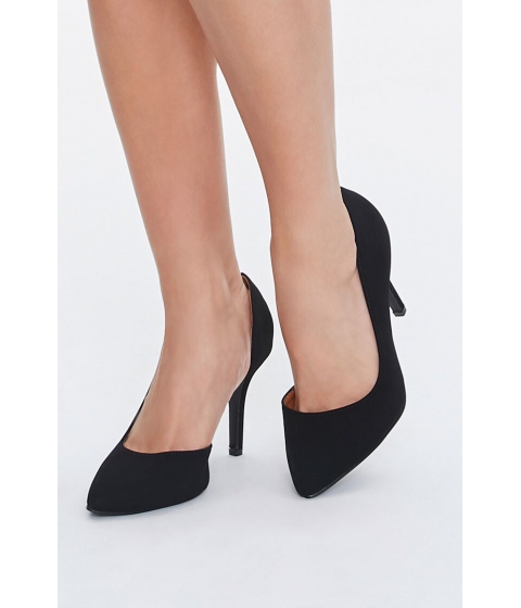 Incaltaminte femei forever21 pointed faux suede pumps black
