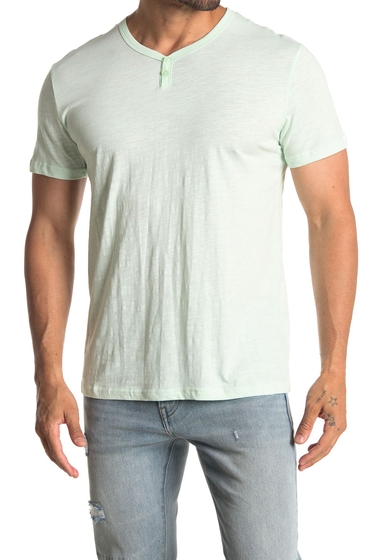 Imbracaminte barbati vestige notch henley short sleeve t-shirt lgrn