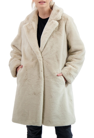 Imbracaminte femei sebby collection faux fur coat stone
