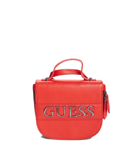 Genti femei guess paz convertible mini backpack red
