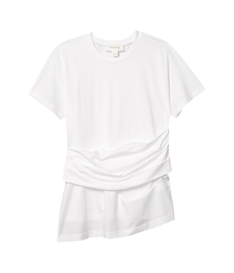 Imbracaminte femei sportmax cotton jersey stretch t-shirt optical white