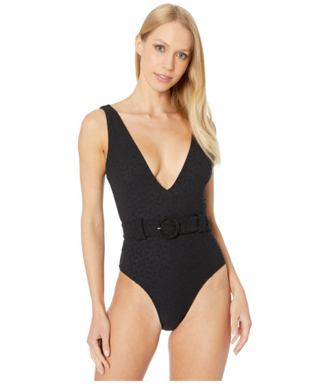 Imbracaminte femei jonathan simkhai seaton lace-up button one-piece swimsuit black