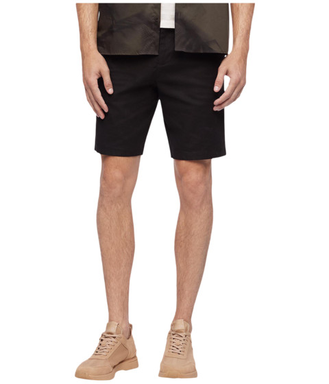 Imbracaminte barbati calvin klein linen refined casual shorts black