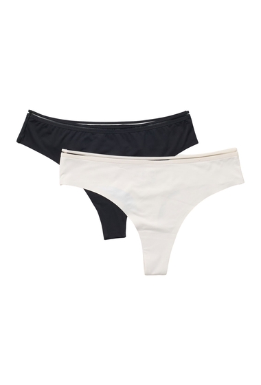 Imbracaminte femei real underwear fusion thong - pack of 2 blkpastel parc