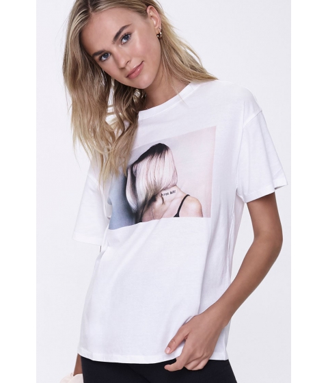 Imbracaminte femei forever21 angel baby graphic tee whitemulti