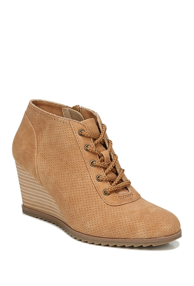 Incaltaminte femei soul naturalizer high five lace-up wedge bootie - wide width available camelot