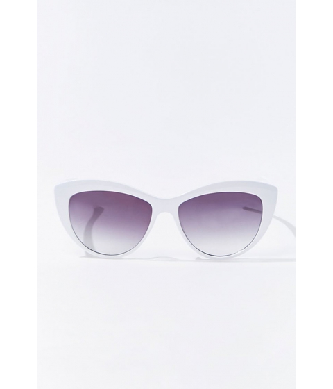 Ochelari femei forever21 cat-eye frame sunglasses white