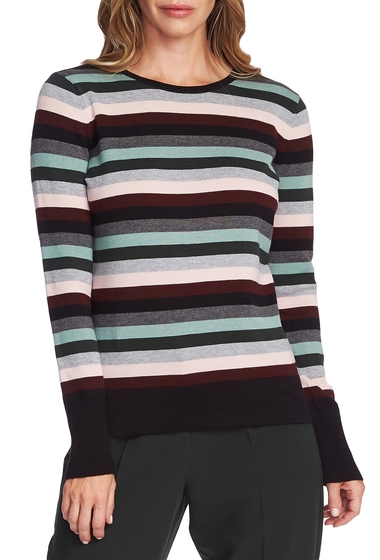Imbracaminte femei vince camuto striped pullover sweater rich black