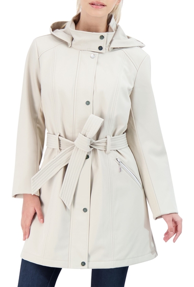 Imbracaminte femei sebby collection belted zip front softshell jacket stone