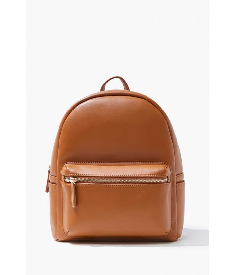 Genti femei forever21 faux leather backpack tan