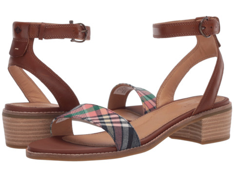 Incaltaminte femei sperry seaport city sandal ankle strap woven leather cathay spicekick back plaid