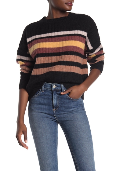 Imbracaminte femei 360 cashmere eliana striped dolman cashmere sweater blackmulti stripe