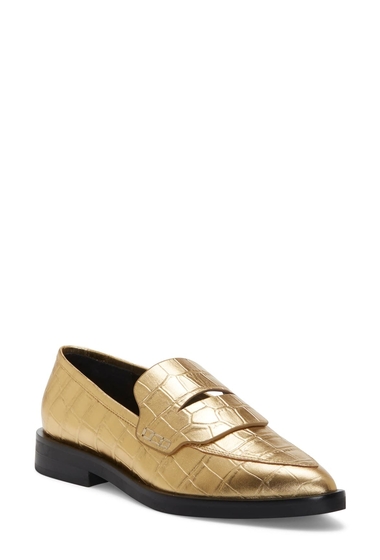 Incaltaminte femei rebecca minkoff pacey penny loafer gold