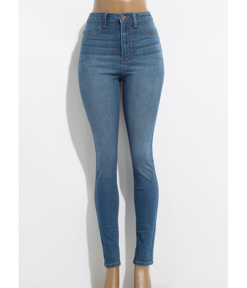 Imbracaminte femei cheapchic what you want high-waisted skinny jeans medblue