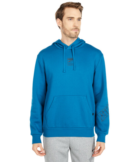 Imbracaminte barbati puma rebel fleece hoodie digi-blue