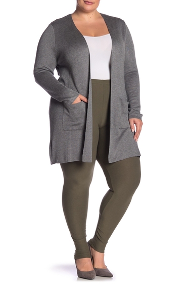 Imbracaminte femei joseph a double knit open sweater cardigan plus size med h grey