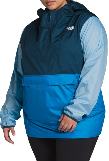 Imbracaminte femei the north face fanorak 20 hooded packable anorak plus size clrlkbl bl