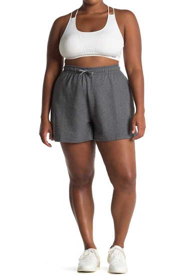 Imbracaminte femei nike nsw club fleece shorts plus size char hwhite