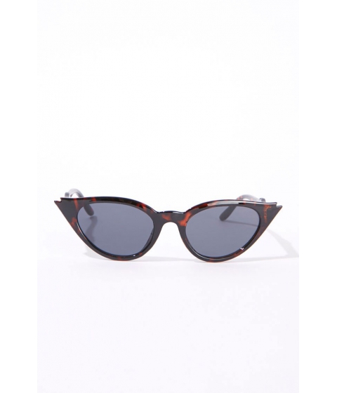 Ochelari femei forever21 tortoiseshell cat-eye sunglasses blackbrown
