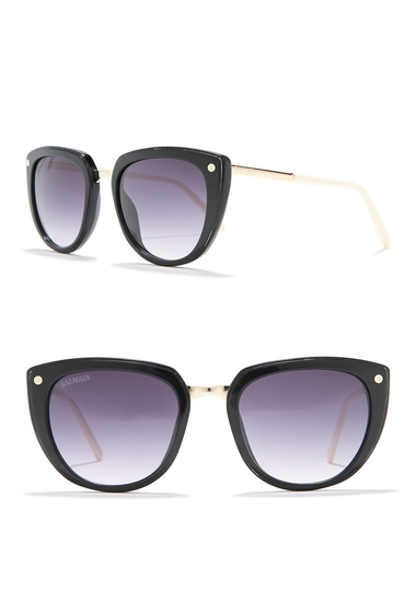 Ochelari femei balmain 53mm oversized sunglasses black beige