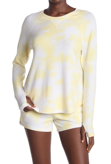 Imbracaminte femei theo and spence yummy thumbhole pullover yellow marble