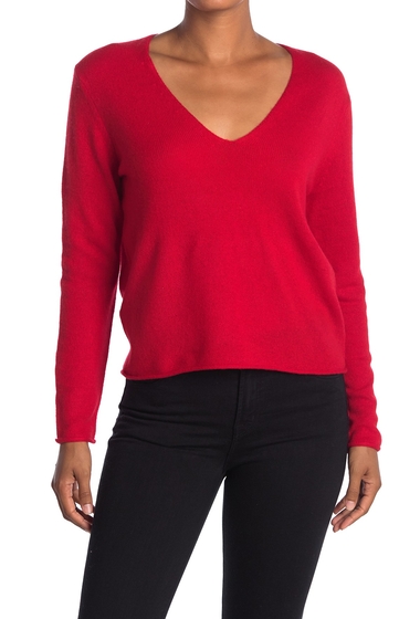 Imbracaminte femei 360 cashmere gwen v-neck cashmere sweater cherry
