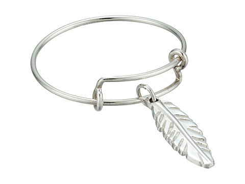 Bijuterii femei alex and ani precious expandable wire ring silver feather
