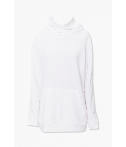 Imbracaminte femei forever21 face mask hoodie white